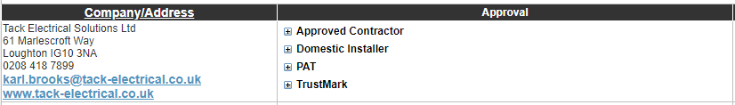 Screenshot of NicEic website